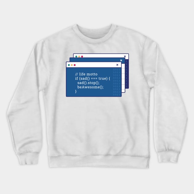 Coding Funny P R E Crewneck Sweatshirt by LindenDesigns